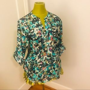 Collective Concepts multi-colored blouse, sz M